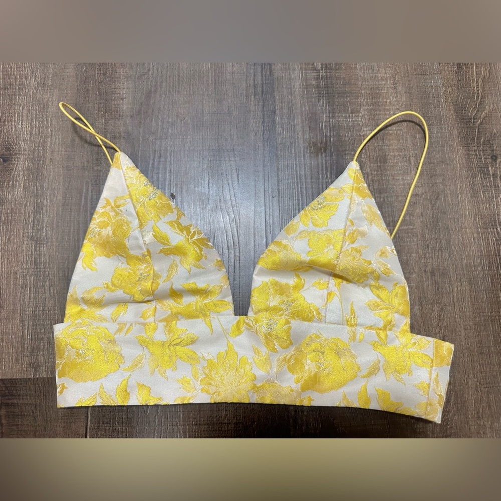 Tobi yellow‎ bra top small